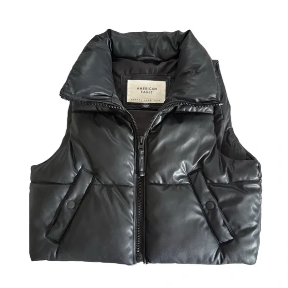 Black Puffer Vest - Picture 2 of 4